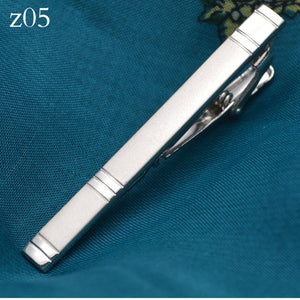 New Simple Metal Silver Tie Clip For Men Wedding Necktie Tie Clasp Clip Gentleman Tie Bar Crystal Tie Pin For Mens Gift