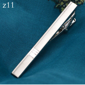 New Simple Metal Silver Tie Clip For Men Wedding Necktie Tie Clasp Clip Gentleman Tie Bar Crystal Tie Pin For Mens Gift