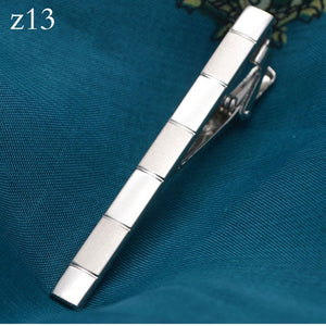 New Simple Metal Silver Tie Clip For Men Wedding Necktie Tie Clasp Clip Gentleman Tie Bar Crystal Tie Pin For Mens Gift