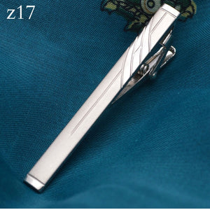 New Simple Metal Silver Tie Clip For Men Wedding Necktie Tie Clasp Clip Gentleman Tie Bar Crystal Tie Pin For Mens Gift