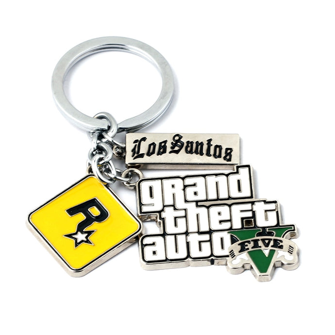 Hot Game PS4 GTA 5 Grand Theft Auto Keychain Key