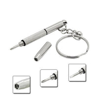 Load image into Gallery viewer, New Mini Screwdriver Combination Tool Portable Metal Keychain Men Sliver Utility Pocket Multifunction Key Ring Fashion Key Chain