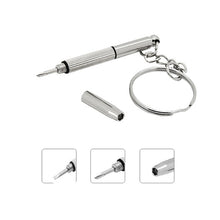 Load image into Gallery viewer, New Mini Screwdriver Combination Tool Portable Metal Keychain Men Sliver Utility Pocket Multifunction Key Ring Fashion Key Chain